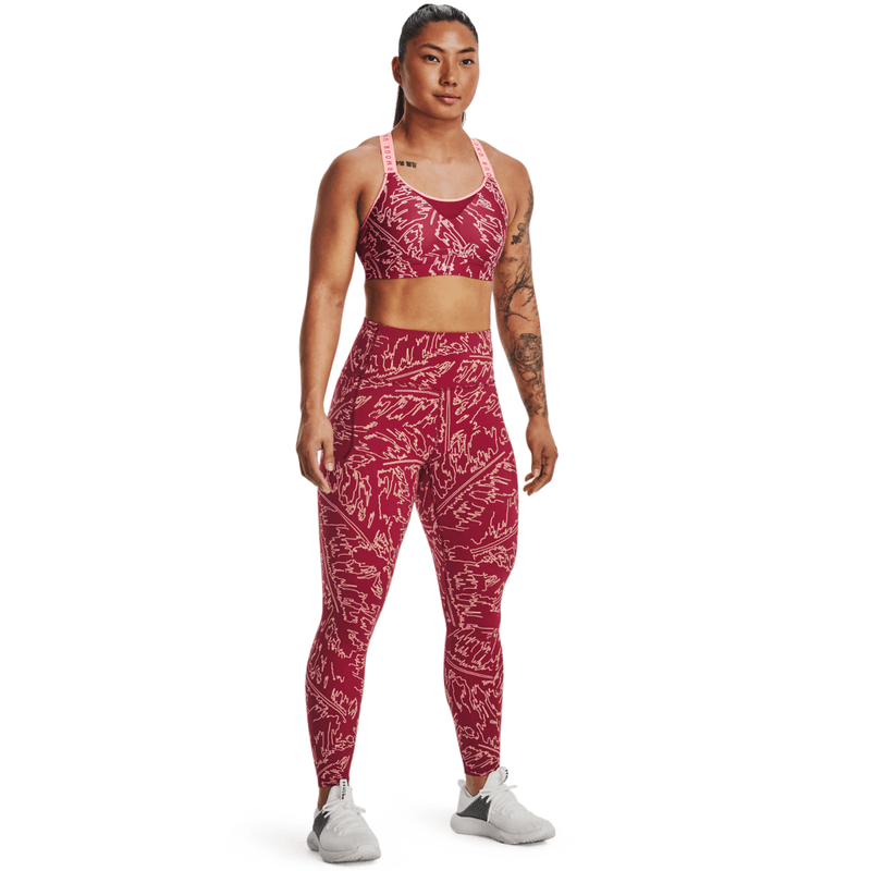 Licra-under-armour-para-mujer-Meridian-Print-Ankle-Leg-para-entrenamiento-color-rosado.-Outfit-Completo