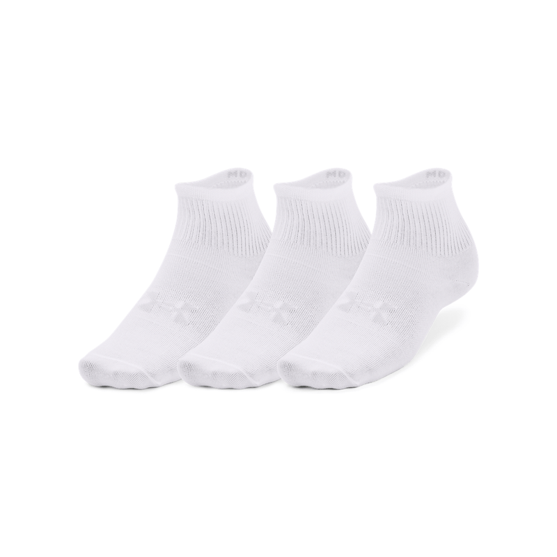 Medias-under-armour-para-hombre-Ua-Essential-3Pk-Qtr-Yth-para-entrenamiento-color-blanco.-Pack-De-Medias