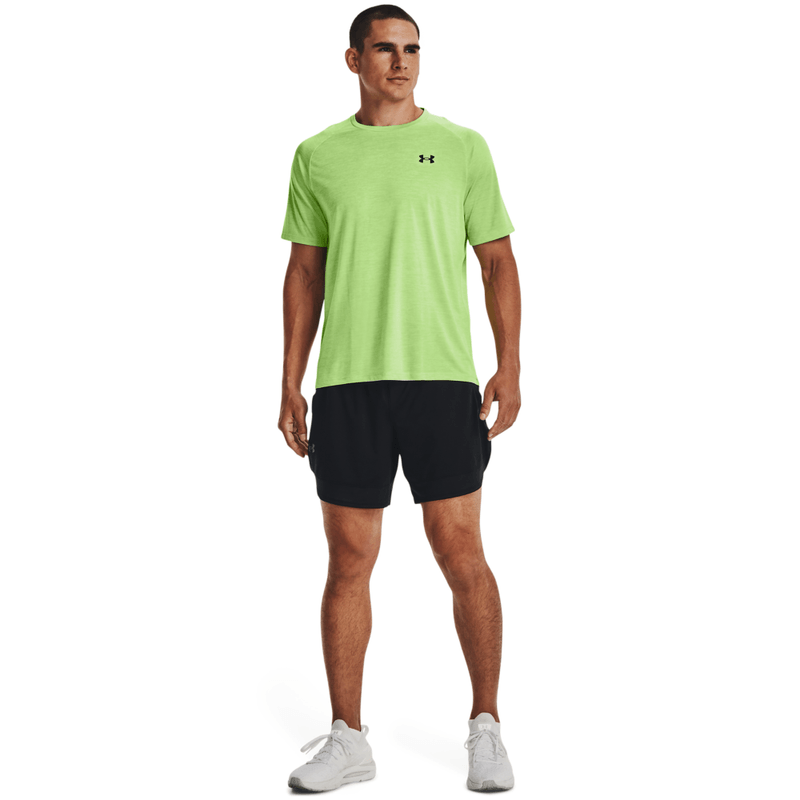 Camiseta-Manga-Corta-under-armour-para-hombre-Ua-Tech-2.0-Ss-Tee-para-entrenamiento-color-verde.-Outfit-Completo