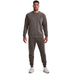 Pantalon-under-armour-para-hombre-Ua-Rival-Fleece-Joggers-para-entrenamiento-color-blanco.-Outfit-Completo