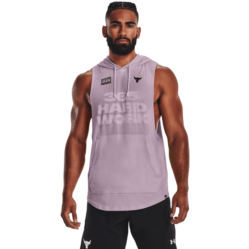 Camiseta-Manga-Sisa-under-armour-para-hombre-Ua-Pjt-Rock-Shw-Your-Wrk-Sl-para-entrenamiento-color-morado.-Modelo-In-Action