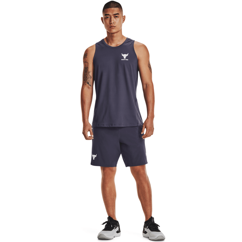 Camiseta-Manga-Sisa-under-armour-para-hombre-Ua-Pjt-Rk-Armourprint-Ftd-Tk-para-entrenamiento-color-morado.-Outfit-Completo
