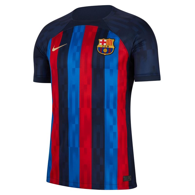 Camiseta-De-Equipo-nike-para-hombre-Fcb-M-Nk-Df-Stad-Jsy-Ss-Hm-para-futbol-color-azul.-Frente-Sin-Modelo