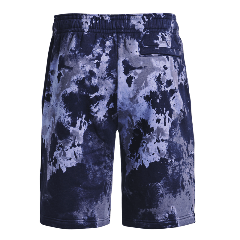 Pantaloneta-under-armour-para-hombre-Ua-Rival-Fleece-Dye-Short-para-entrenamiento-color-negro.-Reverso-Sin-Modelo