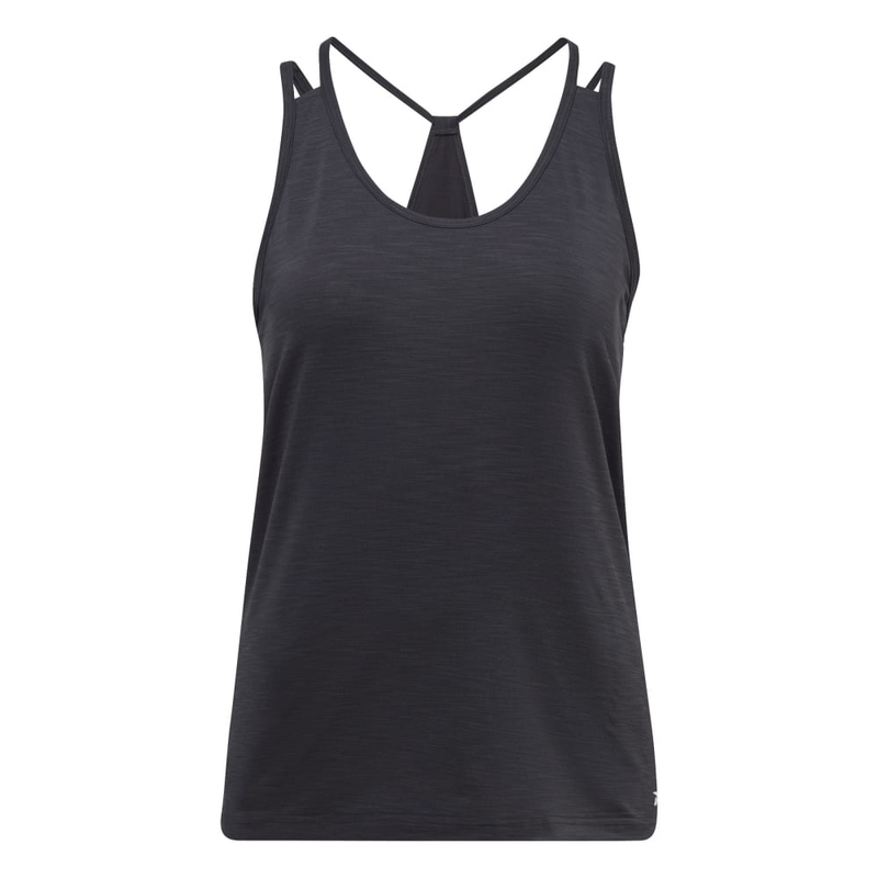 Camiseta-Manga-Sisa-reebok-para-mujer-Ts-Ac-Athletic-Tank-para-entrenamiento-color-negro.-Frente-Sin-Modelo