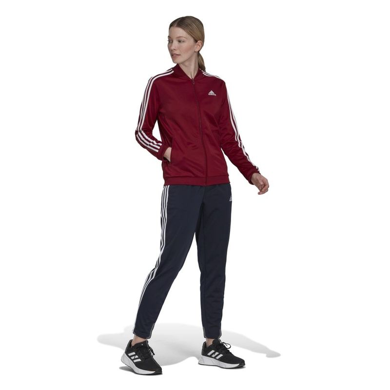 Sudadera-adidas-para-mujer-W-3S-Tr-Ts-para-moda-color-rosado.-Modelo-En-Movimiento
