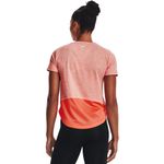 Camiseta-Manga-Corta-under-armour-para-mujer-Ua-Tech-Vent-Ss-para-entrenamiento-color-naranja.-Reverso-Sobre-Modelo