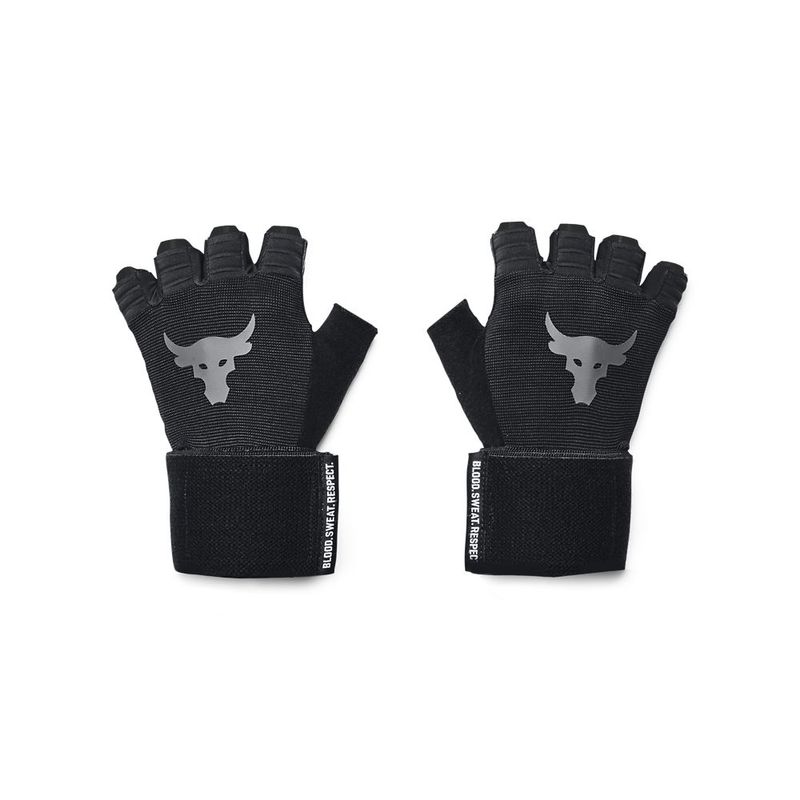 Guantes-under-armour-para-hombre-Ua-Project-Rock-Training-Gl-para-entrenamiento-color-negro.-Frente-Sin-Modelo