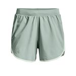 Pantaloneta-under-armour-para-mujer-Ua-Fly-By-Elite-5-Short-para-correr-color-amarillo.-Frente-Sin-Modelo