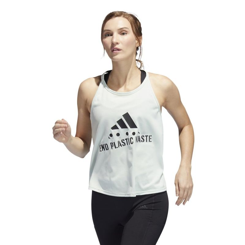 Camiseta-Manga-Sisa-adidas-para-mujer-W-Epw-G-Tk-para-entrenamiento-color-blanco.-Frente-Sobre-Modelo