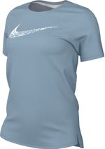 Camiseta-Manga-Corta-nike-para-mujer-W-Nk-Swoosh-Run-Ss-Top-para-correr-color-azul.-Frente-Sin-Modelo