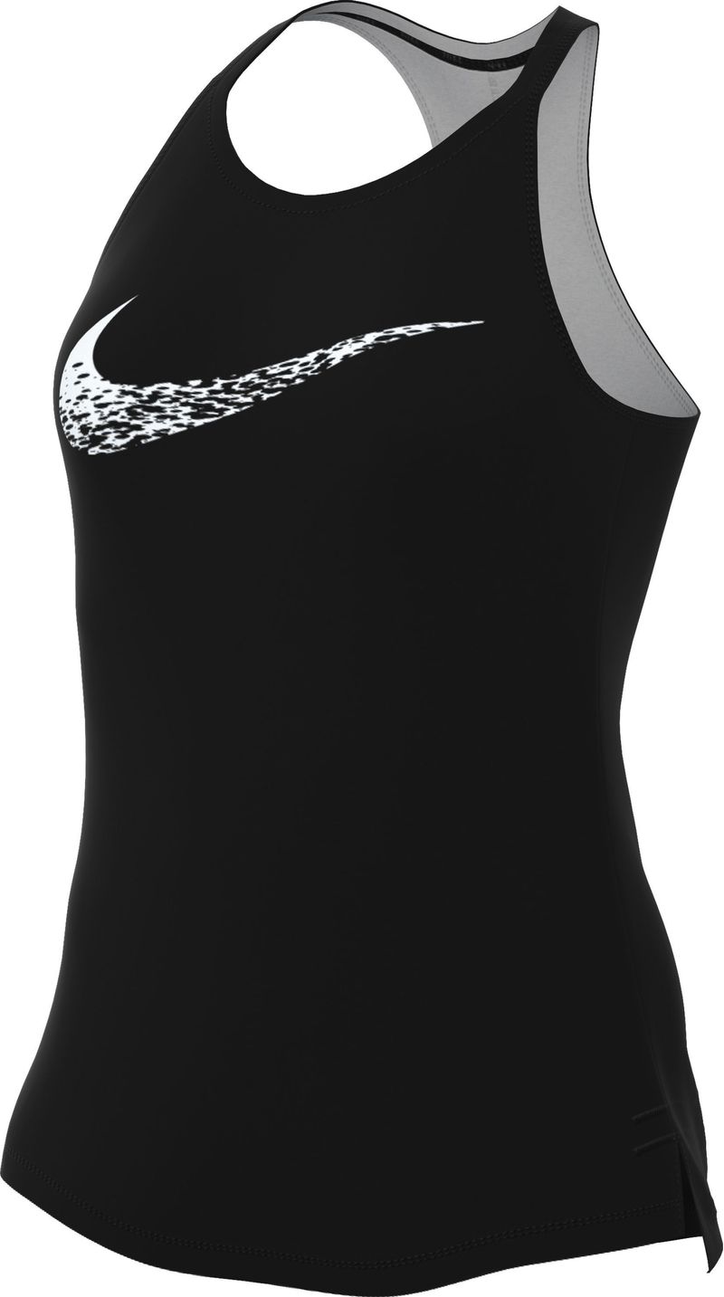 Camiseta-Manga-Sisa-nike-para-mujer-W-Nk-Swoosh-Run-Tank-para-correr-color-negro.-Frente-Sin-Modelo