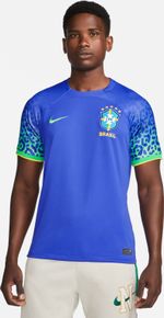 Camiseta-Manga-Corta-nike-para-hombre-Cbf-M-Nk-Df-Stad-Jsy-Ss-Aw-para-futbol-color-azul.-Frente-Sobre-Modelo