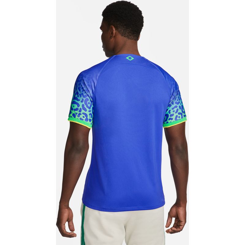 Camiseta-Manga-Corta-nike-para-hombre-Cbf-M-Nk-Df-Stad-Jsy-Ss-Aw-para-futbol-color-azul.-Reverso-Sobre-Modelo