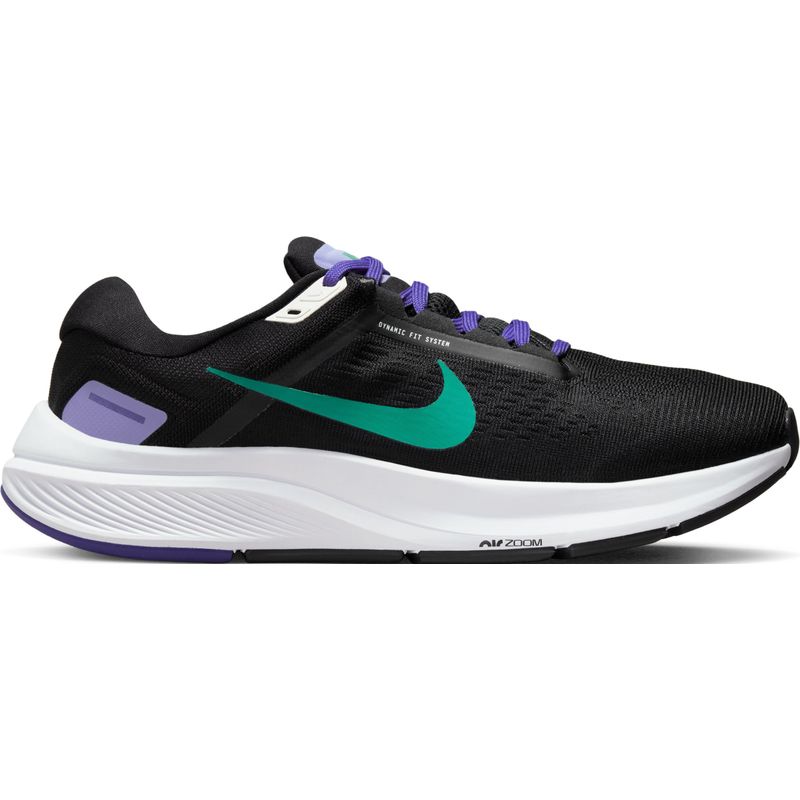 Tenis-nike-para-mujer-W-Nike-Air-Zoom-Structure-24-para-correr-color-negro.-Lateral-Externa-Derecha