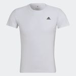 Camiseta-Manga-Corta-adidas-para-mujer-Adi-Runner-Tee-para-correr-color-blanco.-Frente-Sin-Modelo