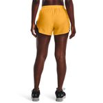 Pantaloneta-under-armour-para-mujer-Ua-Fly-By-2.0-Short-para-correr-color-amarillo.-Reverso-Sobre-Modelo