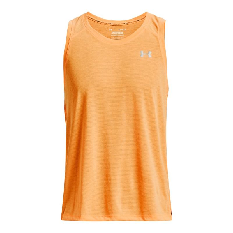Camiseta-Manga-Sisa-under-armour-para-hombre-Ua-Streaker-Singlet-para-correr-color-naranja.-Frente-Sin-Modelo
