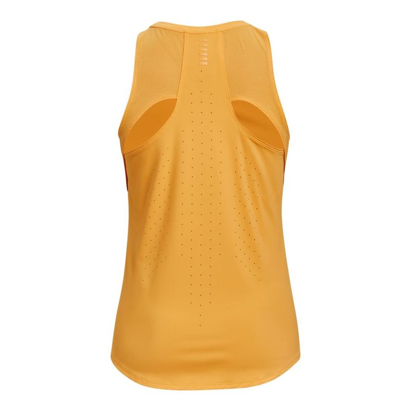 Camiseta-Manga-Sisa-under-armour-para-mujer-Ua--Isochill-Run-Laser-Tank-para-correr-color-amarillo.-Reverso-Sin-Modelo