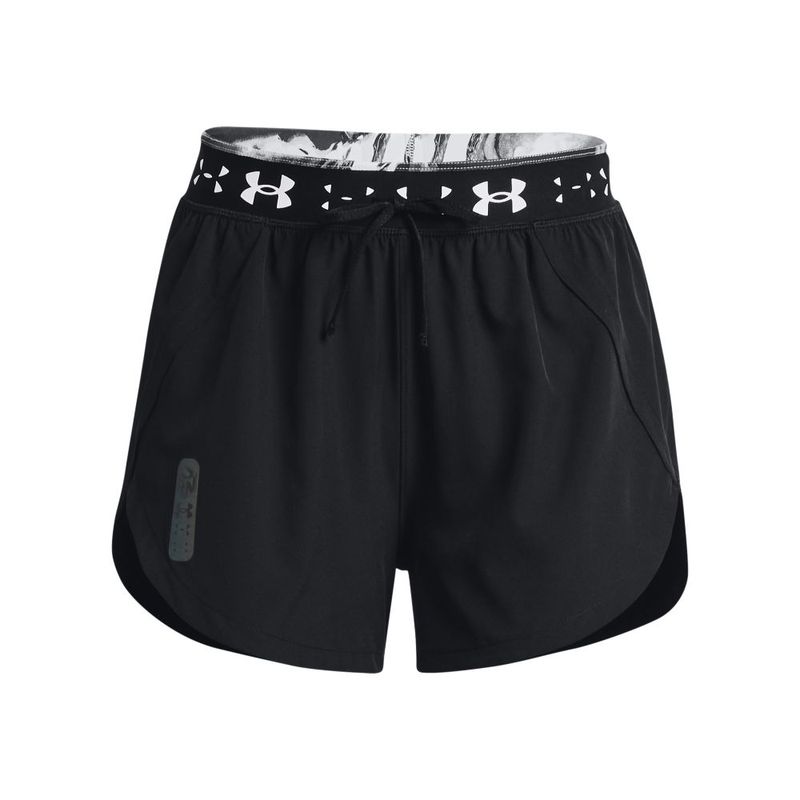 Pantaloneta-under-armour-para-mujer-Ua-Run-Anywhere-Hi-Short-para-correr-color-negro.-Frente-Sin-Modelo