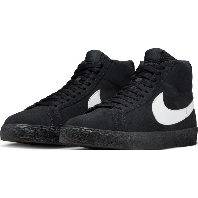 Tenis-nike-para-hombre-Nike-Sb-Zoom-Blazer-Mid-para-moda-color-negro.-Par-Alineados