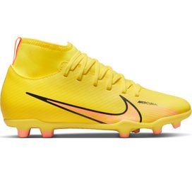Nike Jr Superfly 9 Club Fg/Mg Guayos amarillo de niño para futbol