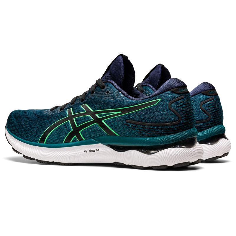 Tenis-asics-para-hombre-Gel-Nimbus-24-para-correr-color-verde.-Detalle-1