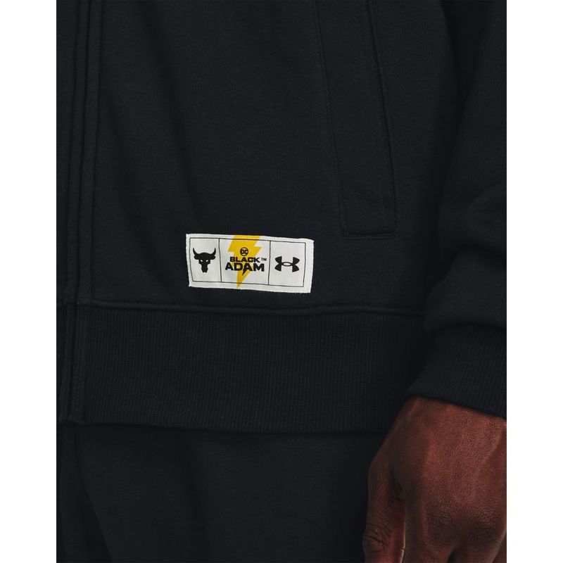 Chaqueta-under-armour-para-hombre-Pjt-Rck-Ba-Rvl-Flc-Fz-para-entrenamiento-color-negro.-Detalle-Sobre-Modelo-1