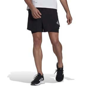 Adidas D4R 2In1 Short Pantaloneta negro de hombre para correr