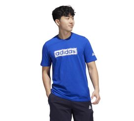 Adidas M Skt Lin G T Camiseta Manga Corta azul de hombre lifestyle