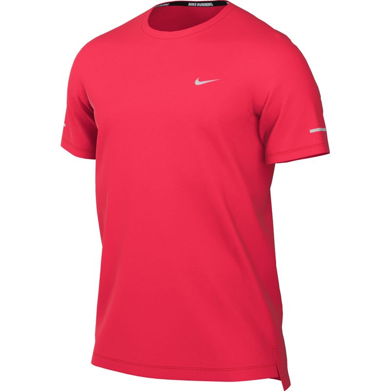 Camiseta-Manga-Corta-nike-para-hombre-M-Nk-Df-Miler-Top-Ss-para-correr-color-rojo.-Frente-Sin-Modelo