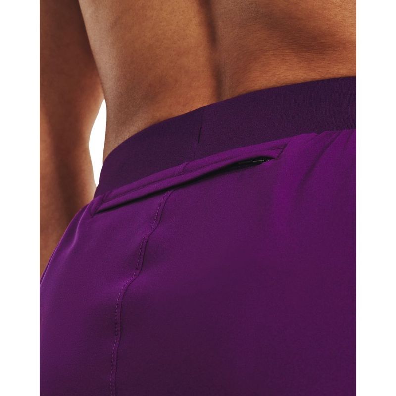 Pantaloneta-under-armour-para-mujer-Ua-Fly-By-Elite-Dod-Short-para-correr-color-morado.-Bolsillo