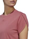 Camiseta-Manga-Corta-adidas-para-mujer-W-Floral-T-para-entrenamiento-color-rojo.-Detalle-1