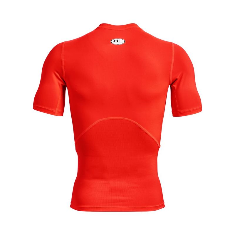 Camiseta-De-Compresion-under-armour-para-hombre-Ua-Hg-Armour-Comp-Ss-para-entrenamiento-color-naranja.-Reverso-Sin-Modelo
