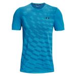 Camiseta-Manga-Corta-under-armour-para-hombre-Ua-Seamless-Radial-Ss-para-entrenamiento-color-azul.-Frente-Sin-Modelo