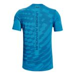 Camiseta-Manga-Corta-under-armour-para-hombre-Ua-Seamless-Radial-Ss-para-entrenamiento-color-azul.-Reverso-Sin-Modelo