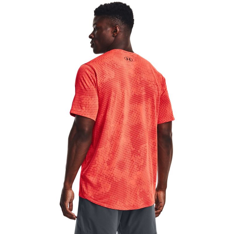 Camiseta-Manga-Corta-under-armour-para-hombre-Ua-Training-Vent-Jacq-Ss-para-entrenamiento-color-naranja.-Reverso-Sobre-Modelo