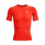 Camiseta-De-Compresion-under-armour-para-hombre-Ua-Hg-Armour-Comp-Ss-para-entrenamiento-color-naranja.-Frente-Sin-Modelo