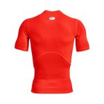 Camiseta-De-Compresion-under-armour-para-hombre-Ua-Hg-Armour-Comp-Ss-para-entrenamiento-color-naranja.-Reverso-Sin-Modelo