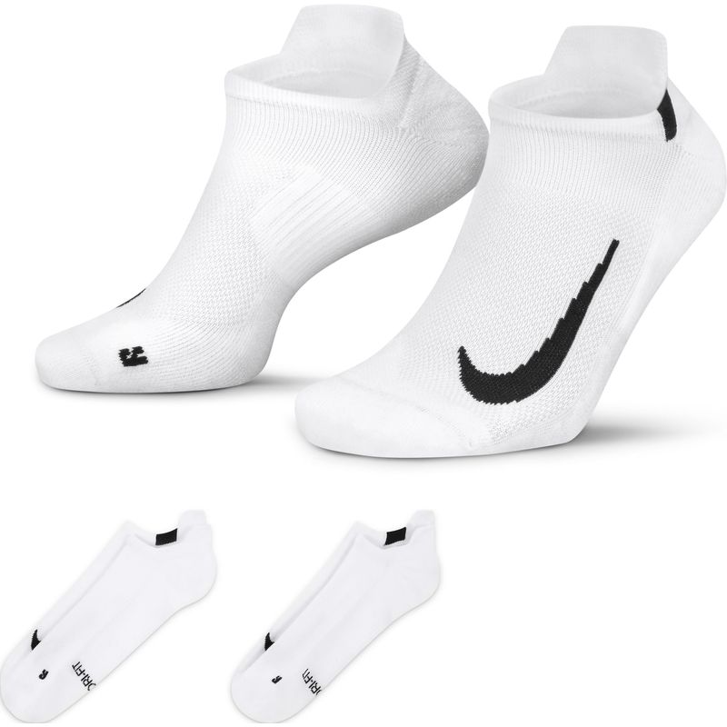 Medias-nike-para-hombre-U-Nk-Mltplier-Ns-2Pr-para-correr-color-blanco.-Frente-Sin-Modelo