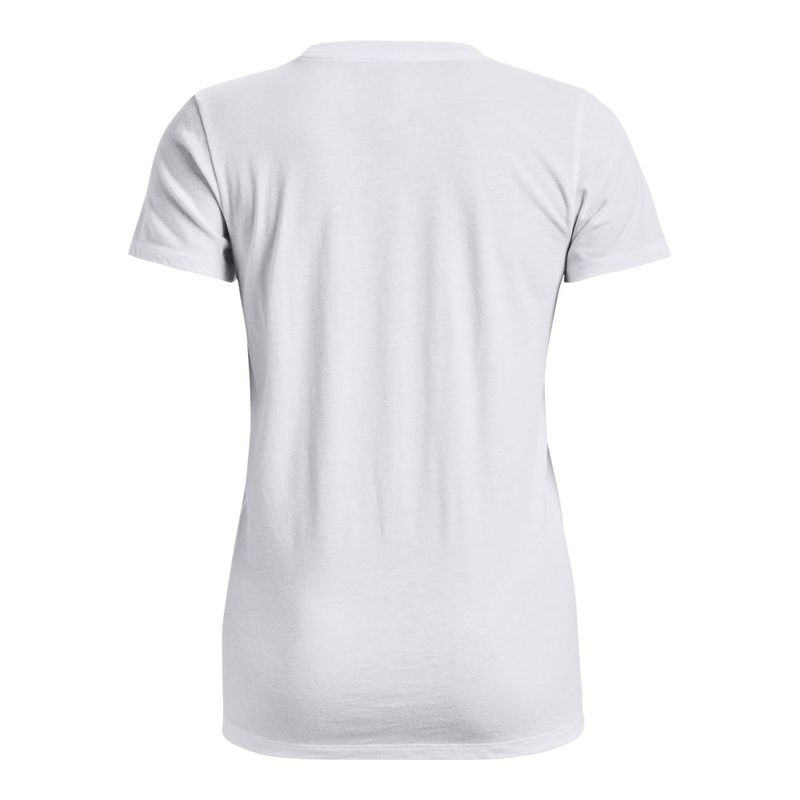 Camiseta-Manga-Corta-under-armour-para-mujer-Ua-Gradient-Pill-Ss-para-moda-color-blanco.-Reverso-Sin-Modelo