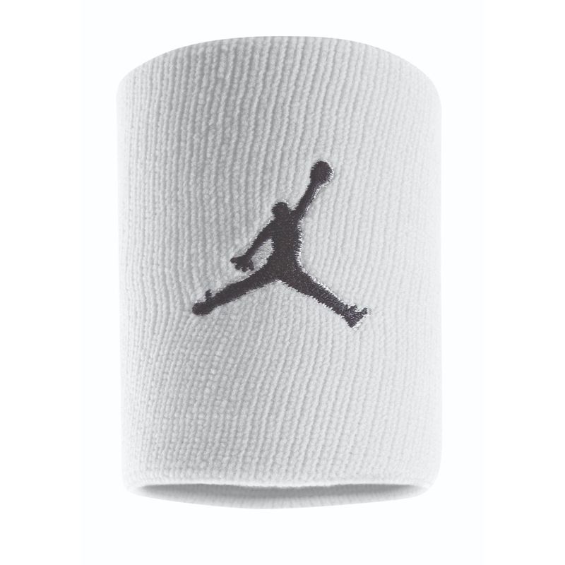 Muñequeras-nike-para-hombre-Jordan-Jumpman-Wristbands-para-baloncesto-color-blanco.-Frente-Sin-Modelo
