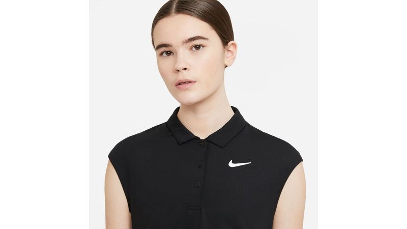 Nike W Nkct Victory Polo Polo negro de mujer para tenis referencia