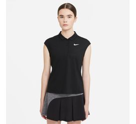 Nike W Nkct Victory Polo Camiseta Manga Corta blanco de mujer para tenis