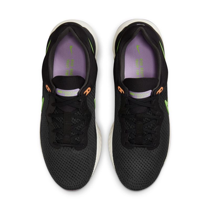 Tenis-nike-para-hombre-Nike-React-Miler-3-para-correr-color-negro.-Capellada