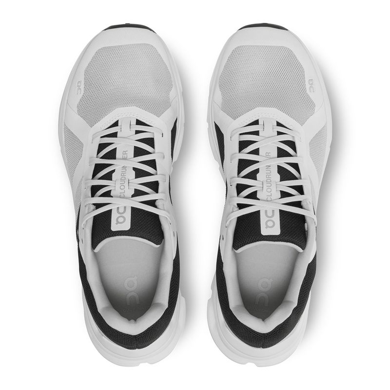 Tenis-on-para-hombre-Cloudrunner-para-correr-color-gris.-Capellada