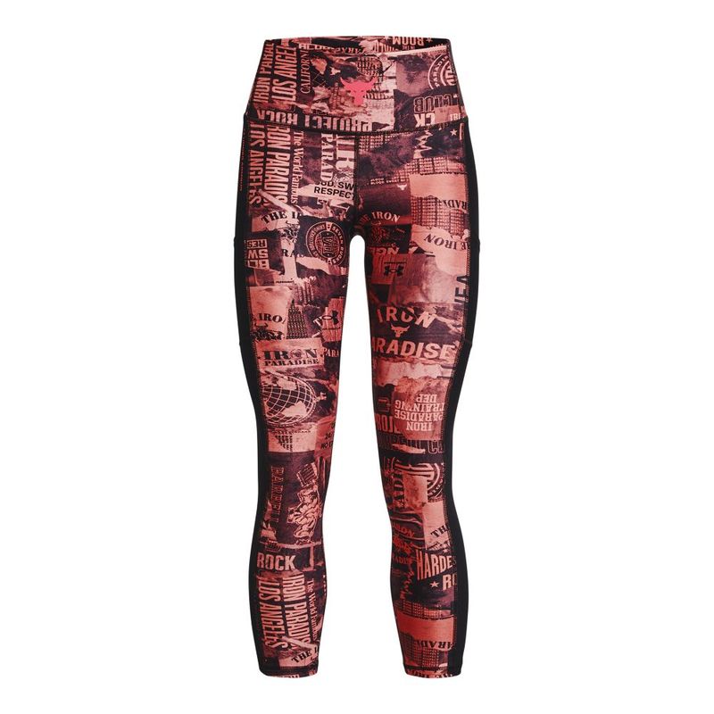 Licra-under-armour-para-mujer-Ua-Pjt-Rck-Hg-Ankle-Lg-Print-para-entrenamiento-color-rojo.-Frente-Sin-Modelo