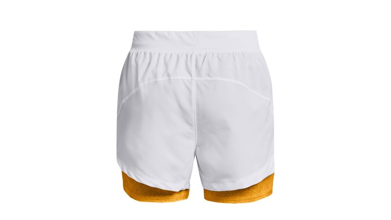 UA Iso-Chill Run 2N1 Short Pantaloneta blanco de mujer para correr  Referencia : 1375228-100 - prochampions