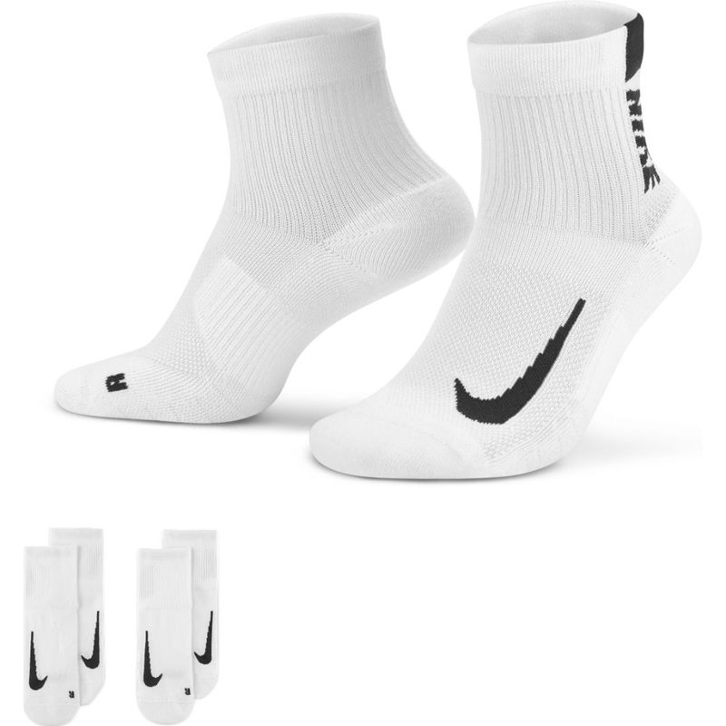 Medias-nike-para-hombre-U-Nk-Mltplier-Ankle-2Pr-para-correr-color-blanco.-Frente-Sin-Modelo