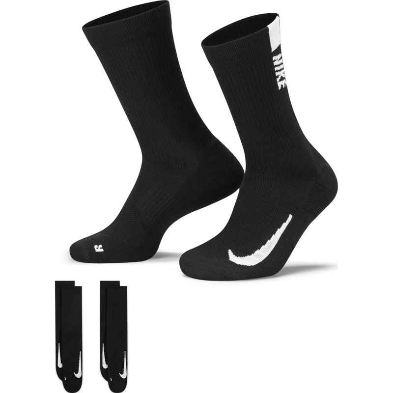 Medias-nike-para-hombre-U-Nk-Mltplier-Crw-2Pr-para-correr-color-blanco.-Frente-Sin-Modelo